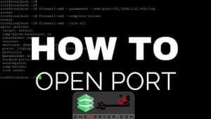 باز کردن پورت در Centos