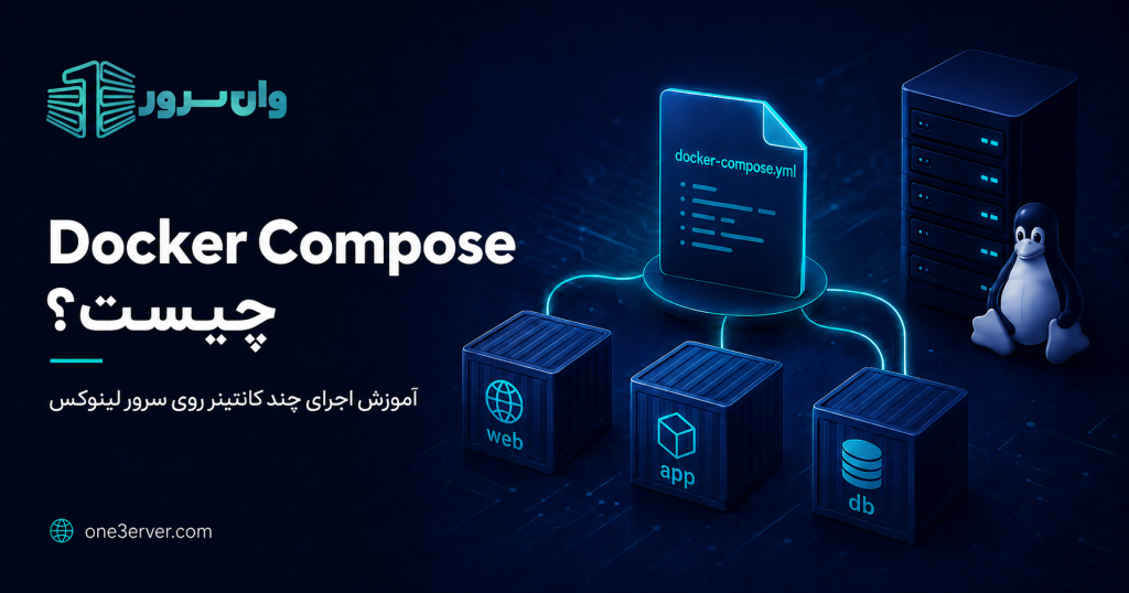 Docker Compose برای مدیریت چند کانتینر روی سرور لینوکس